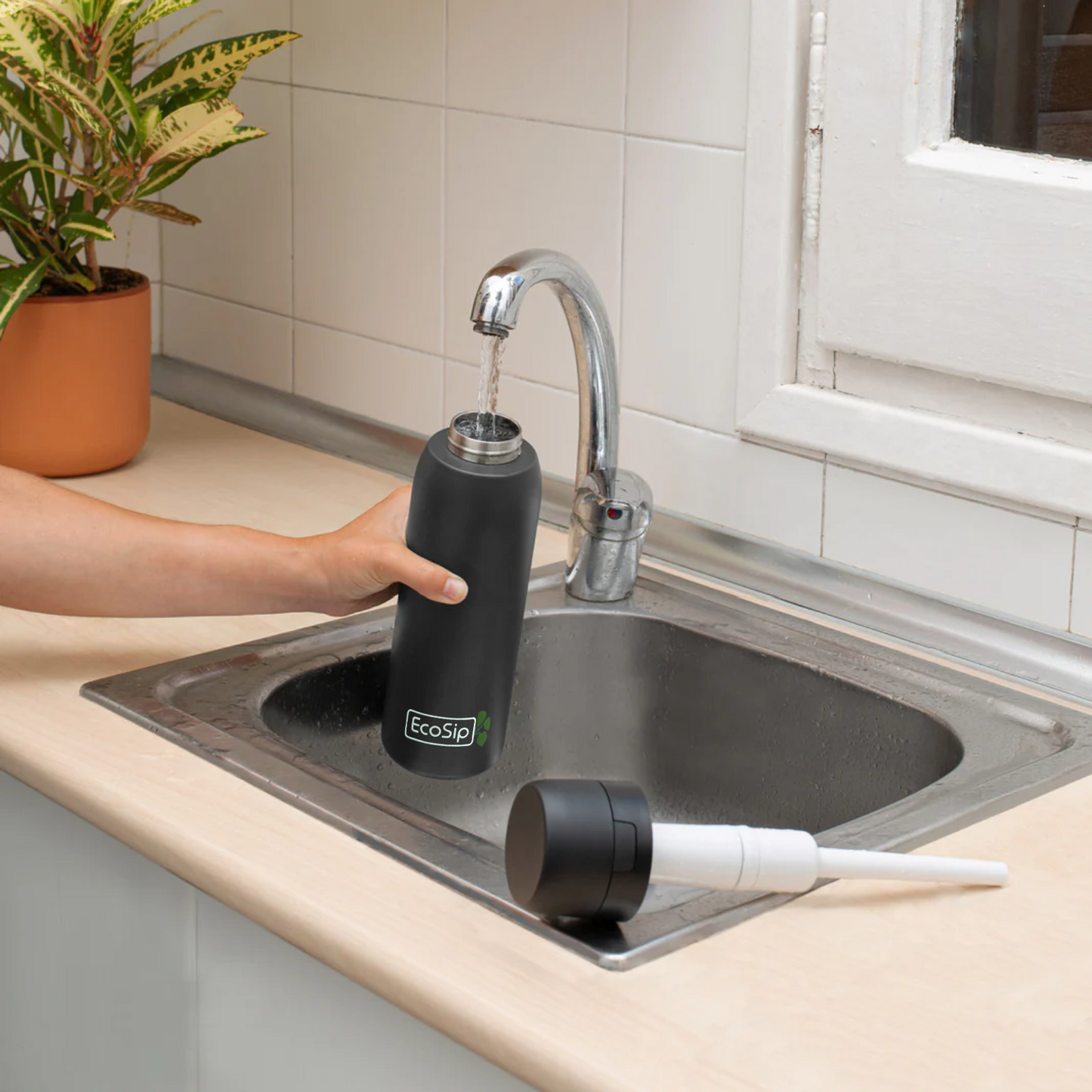 Stål Filter Bottle - Stainless Steel